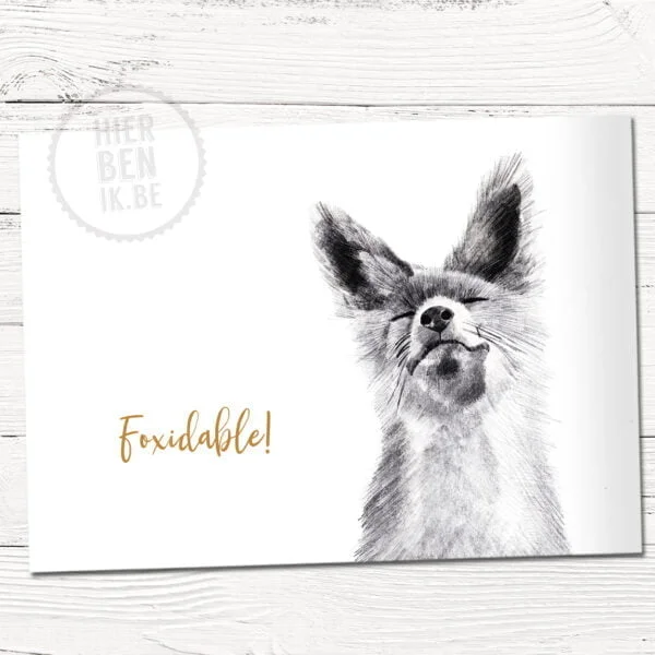 Wenskaart Foxidable!